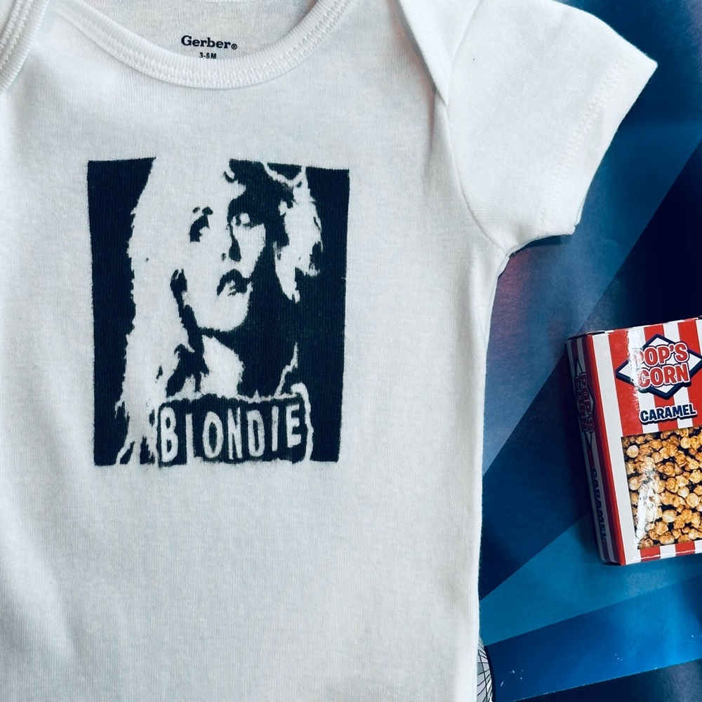 ⚡️BLONDIE Debbie Harry 80s retro rocking soft  baby onesie 3-6month